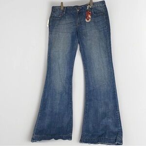 Buffalo Womens Wide Leg Jeans Size 33 Low Rise Cotton Y2K Minimalist 31 Inseam